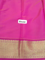 Parrot Green Chettinad Silk Cotton Saree Blouse