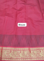 Dark Bottle Green Chettinad Silk Cotton Saree Blouse