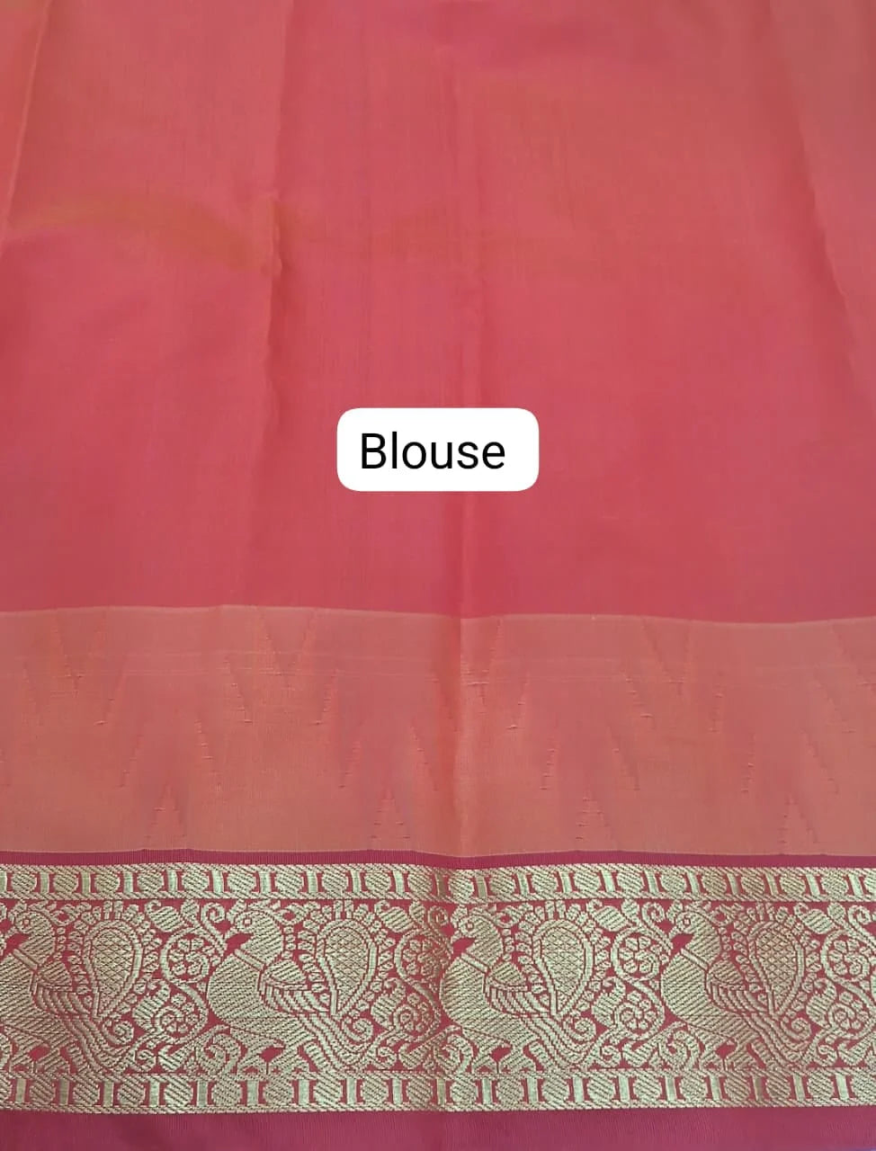 Parrot Green Chettinad Silk Cotton Saree Blouse