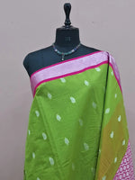 Leaf Green Chettinad Silk Cotton Saree 1
