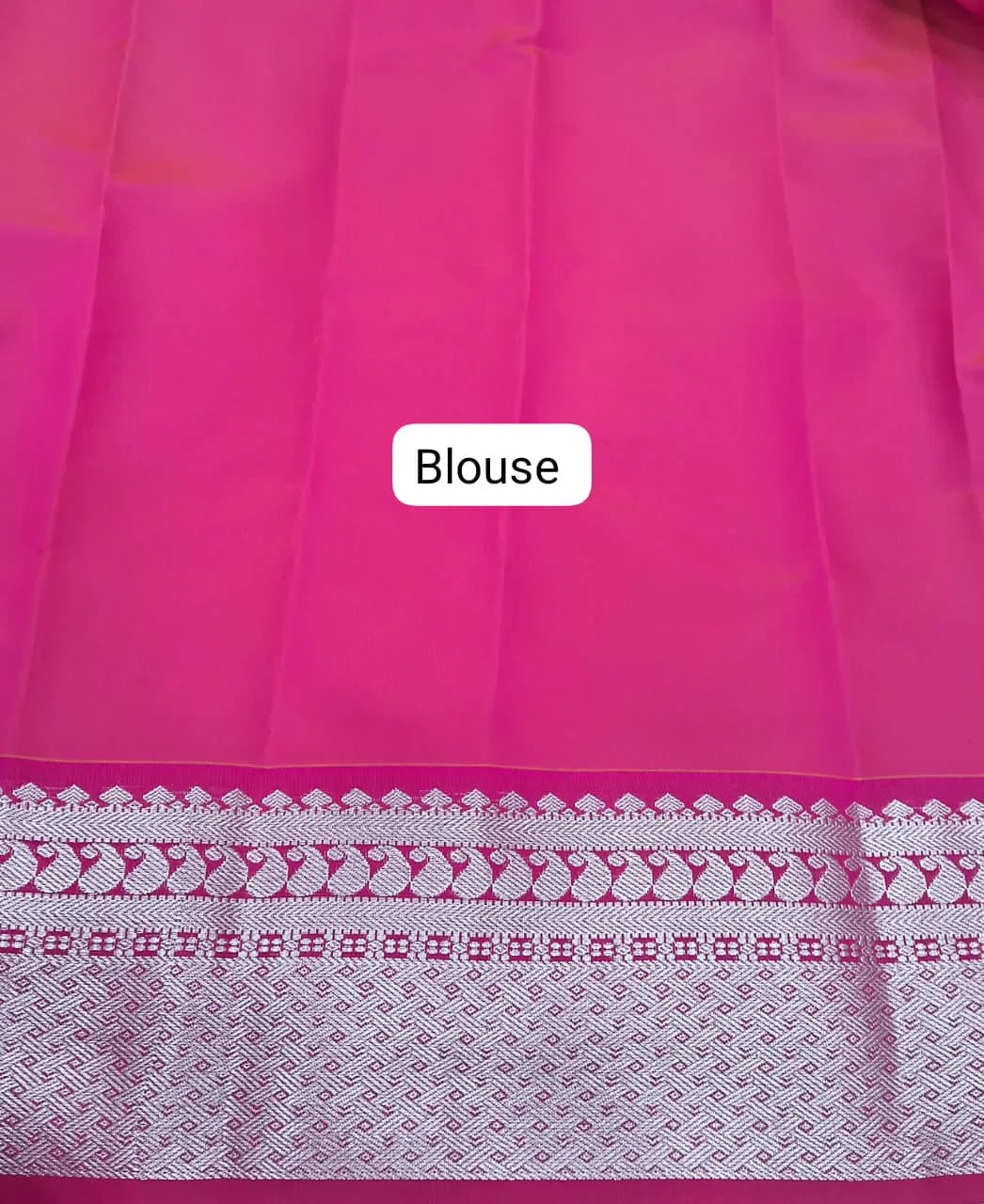 Leaf Green Chettinad Silk Cotton Saree Blouse