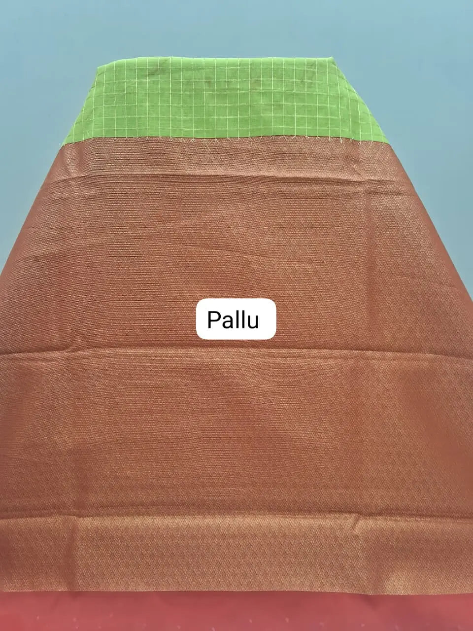 Parrot Green Chettinad Silk Cotton Saree Pallu