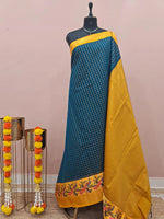 Navy Blue Chettinad Silk Cotton Saree 