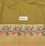 Navy Blue Chettinad Silk Cotton Saree  Blouse