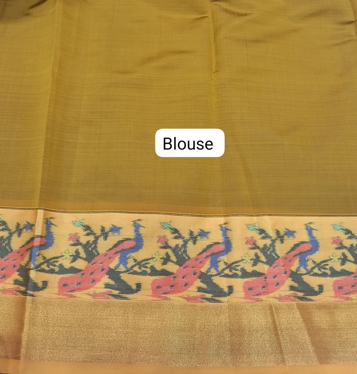 Royal Blue Chettinad Silk Cotton Saree  Blouse