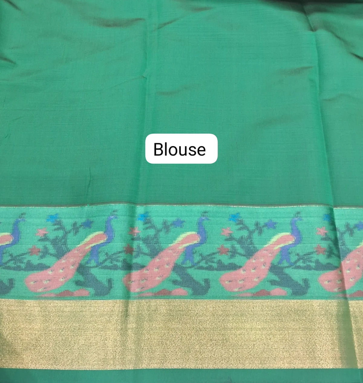 Pink Chettinad Silk Cotton Saree Blouse