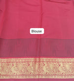 Navy Blue Chettinad Silk Cotton Saree Blouse