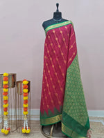 Pink Chettinad Silk Cotton Saree 