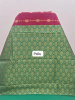 Pink Chettinad Silk Cotton Saree Pallu