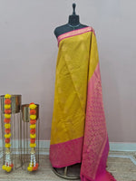 Light Yellow Chettinad Silk Cotton Saree