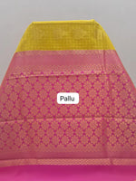 Light Yellow Chettinad Silk Cotton Saree Pallu