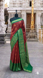 Brick Red Chettinad Silk Cotton Saree 