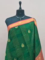 Green Chettinad Silk Cotton Saree 1
