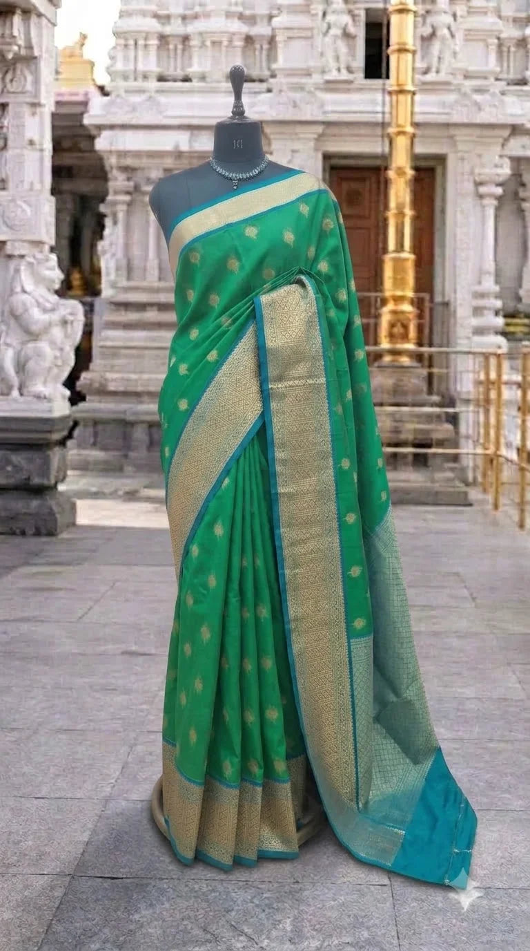 Green Chettinad Silk Cotton Saree