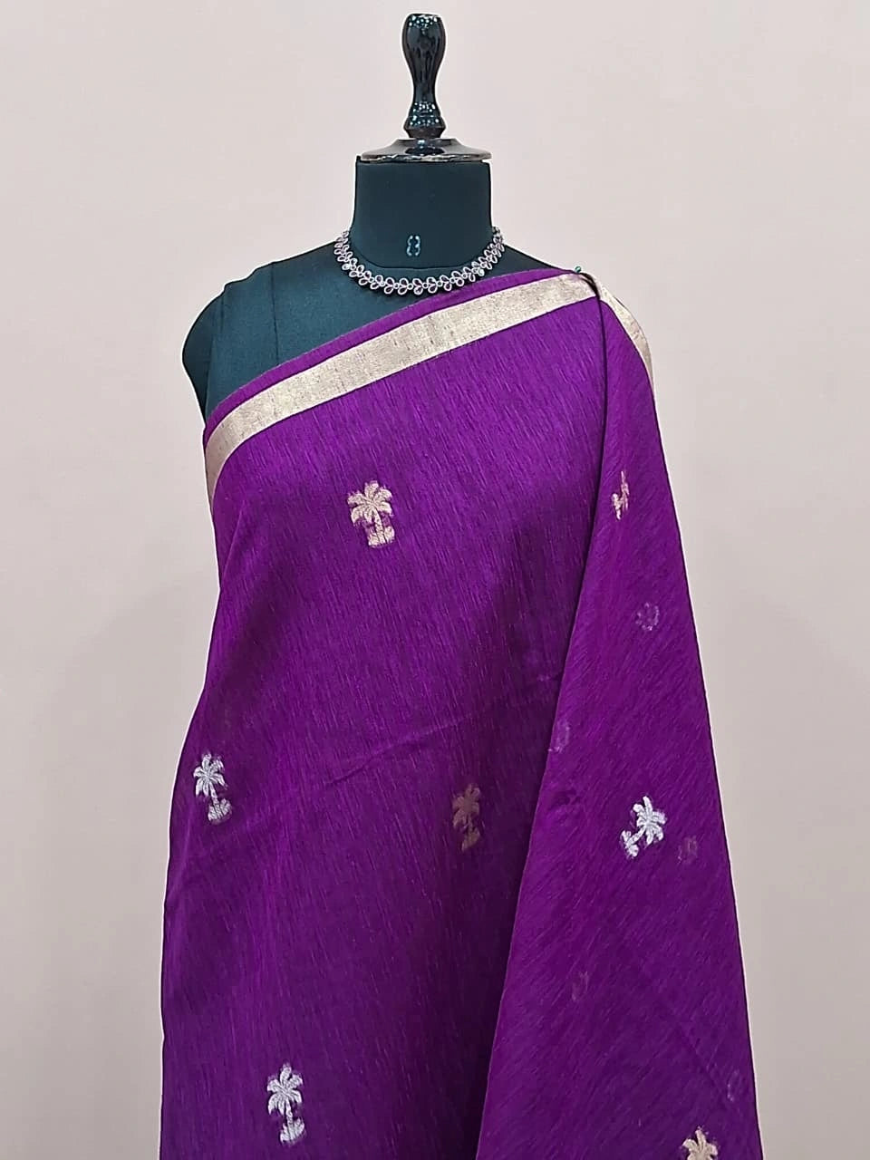 Royal Purple Chandheri Saree 1