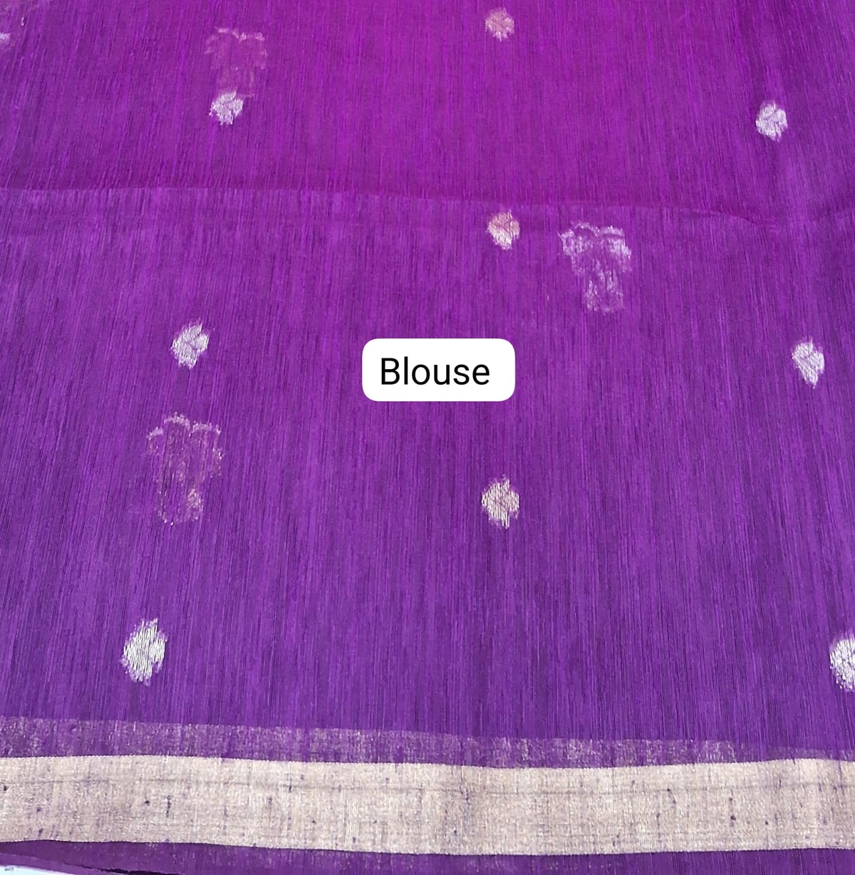 Royal Purple Chandheri Saree Blouse