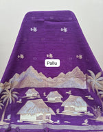 Royal Purple Chandheri Saree Pallu