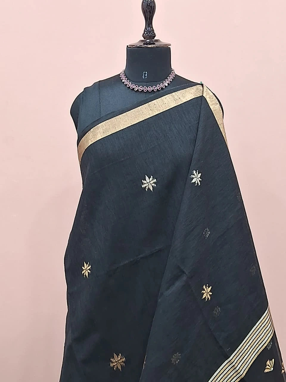 Black Chandheri Saree 1