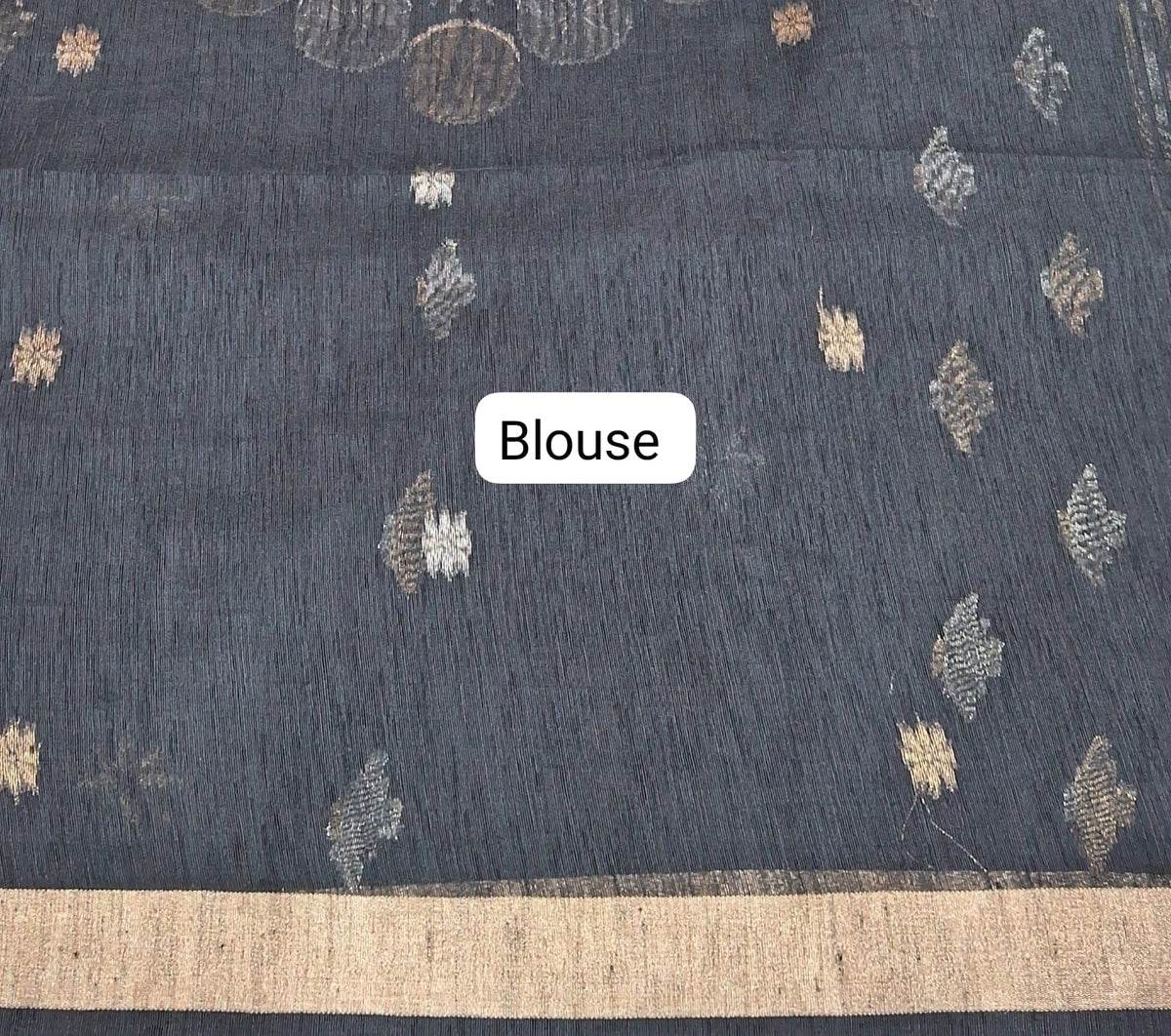 Black Chandheri Saree Blouse