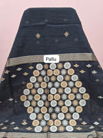 Black Chandheri Saree Pallu