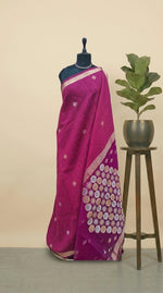 Rani Pink Chandheri Saree 
