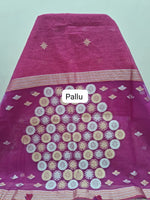 Rani Pink Chandheri Saree pallu
