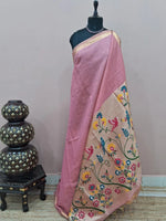 Light Pink Chandheri Saree