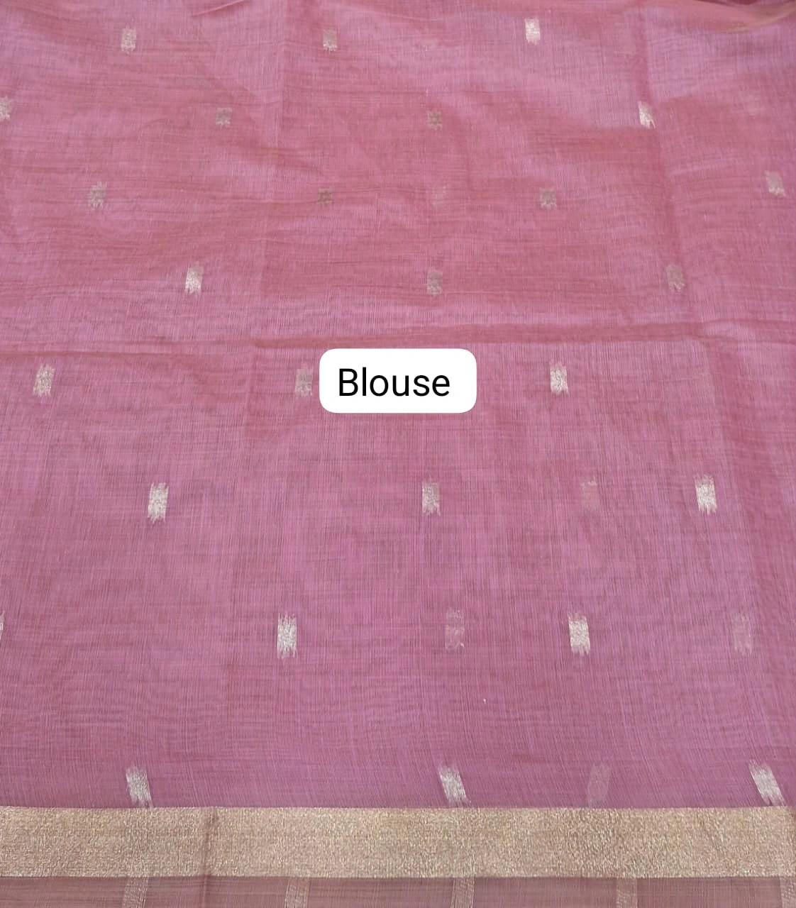 Light Pink Chandheri Saree blouse