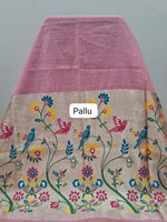 Light Pink Chandheri Saree pallu