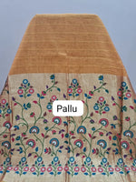 Mango Yellow Chandheri Saree Pallu