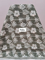 Light olive green Chandheri saree pallu