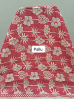 Dark Peach Chandheri saree pallu