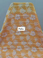 Light yellow Chandheri saree pallu