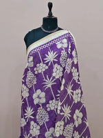 Purple Chandheri saree 1