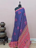 Blue Chandheri saree 