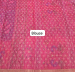 Blue Chandheri saree blouse