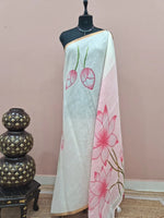 White Chandheri Saree 