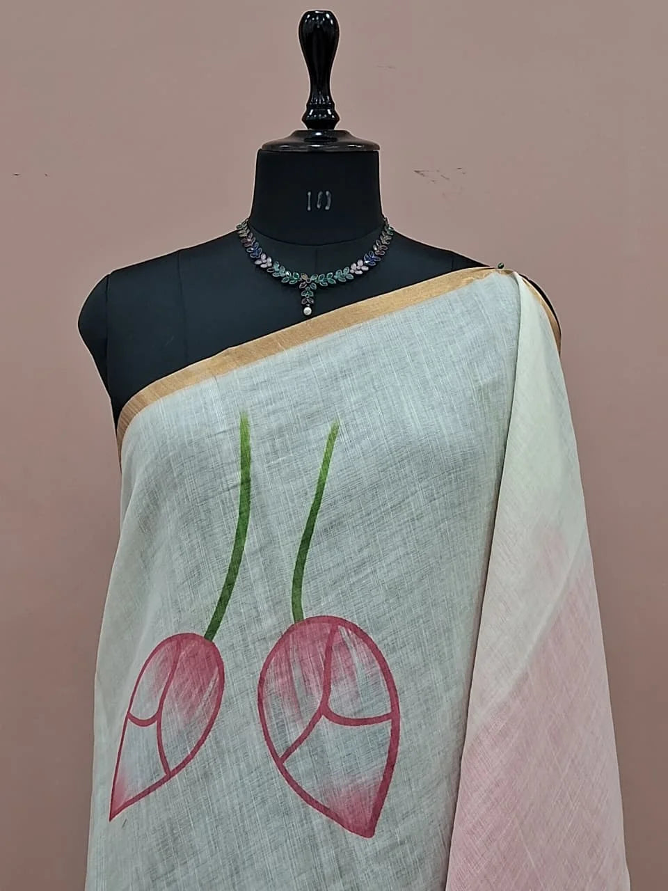 White Chandheri Saree  1
