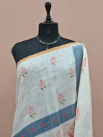 Pure White Chandheri Saree  1