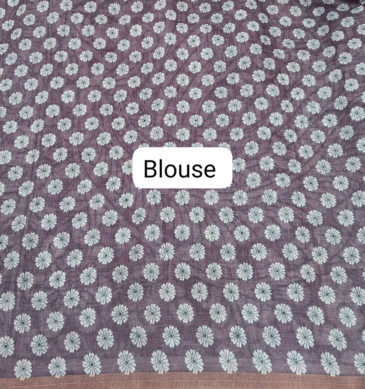 Dark Purple Chanderi Saree Blouse