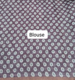 Dark Purple Chanderi Saree Blouse
