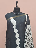 Rich Black Chanderi Saree 1