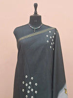 Elegant Black Chanderi Saree 1