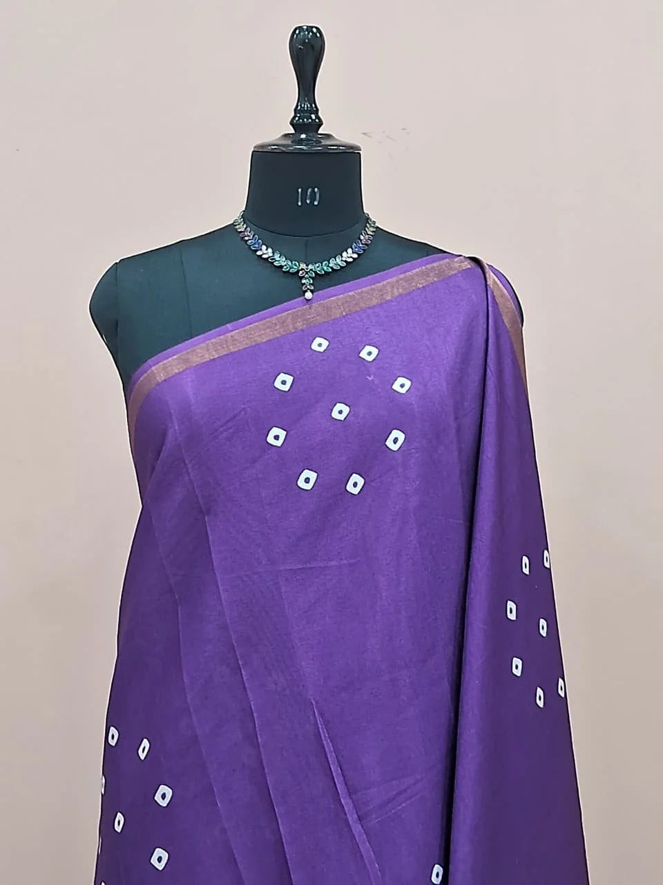 Purple Chanderi Saree 1