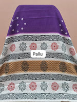 Purple Chanderi Saree Pallu