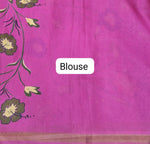 Dark Peach Chanderi Saree blouse