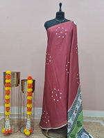 Dusky Peach Chanderi Saree