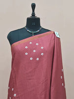 Dusky Peach Chanderi Saree 1