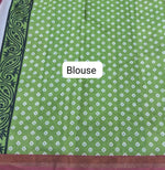 Dusky Peach Chanderi Saree Blouse