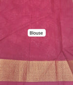 Beige Ikkat Silk Cotton Saree blouse